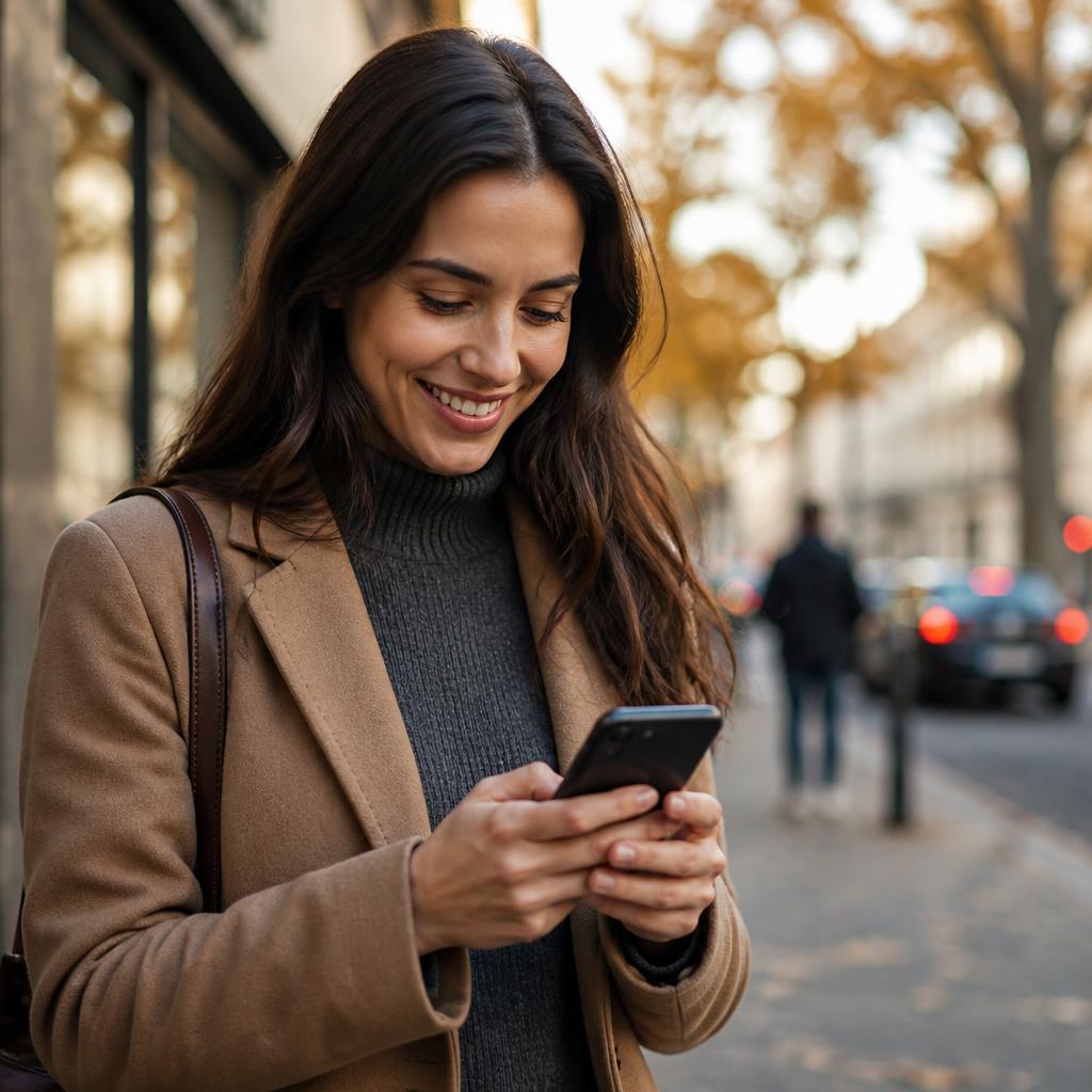 Customer using Liberty Bank digital banking on a smartphone